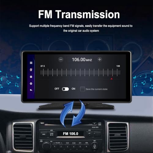Monitor de coche Android de 10,36" 4+64GB con Android Auto y reproductor multimedia 2