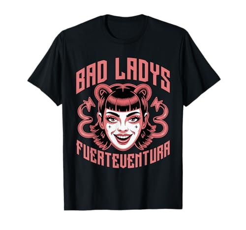 Diseño Retro Punk de Bad Ladys Fuerteventura Camiseta