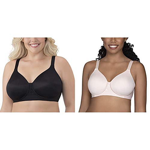 Vanity Fair Women's Beauty Back Full Figure Wirefree Bra (71380-fashion Colors) 38D Black/Quartz