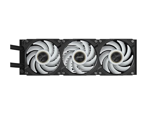 Image of AORUS WATERFORCE X II 360 Liquid CPU Cooler, 360mm Radiator with 3X 120mm Low Noise ARGB Fans, Compatible with Intel LGA1851, LGA1700, and AMD AM5(GP-AORUS WATERFORCE X II 360)