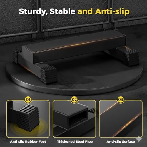 Image of TYB Calf Raise Bar for Home Gym Workouts, Standing Calf Raise Machine for Calf Stretching, Squating, Foot Stretching, Anti-Slip Solid Calf Block, Ankle Calf Stretcher