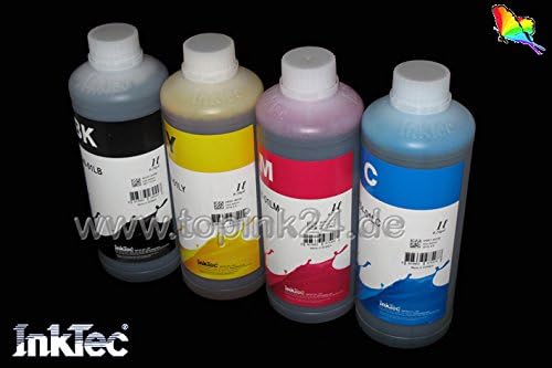 4 x 1 Litre Refill Pigment Inktec Ink Refill Ink for Printer Cartridges 4 Colour Canon PGI-1500 PGI-2500 XL Maxify IB 4000, IB 4050, MB 2000, MB 2050, MB 2300, MB 2350, MB 5000, MB 5000, MB 50000, MB 5 050, MB 5300, MB 5350, Maxify iB4050, MB2050, MB2350, MB5050, MB5350 none / no OEM C5000D-01L (4x1L_4Colour).
