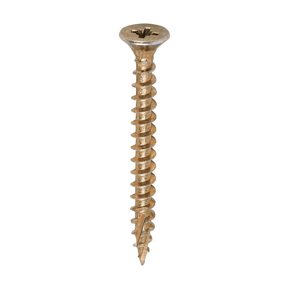 TIMCO - C2 Strong-Fix Multi-Purpose Premium Screws - PZ - Double Countersunk - Gold - 5.0 x 50 - Tub of 600