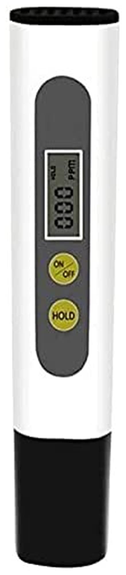 Precise Tds Meter Water Quality Tester LCD Display Testing Pen with Two Keys White Drinking Water Test Meter for Drinking Water, Hydroponics practical water quality detector