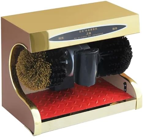 Commercial Electric Shoe Shine Machine - Fully Automatic Induction Shoe Polisher for Hotels & Public Spaces, Electric Shoe Cleaning Brush for Home Use, High-Performance Shoe Polishing Machine