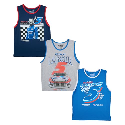 Hendrick Motorsports Kyle Larson Nascar Race Cars Boys 3-Pack Tank Top Set -10
