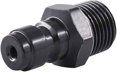 Vista 21 de Adaptador de enchufe de desconexión rápida de 0.315 in, acero inoxidable 1/8 "NPT rosca macho PCP accesorios de carga con junta tórica de sellado