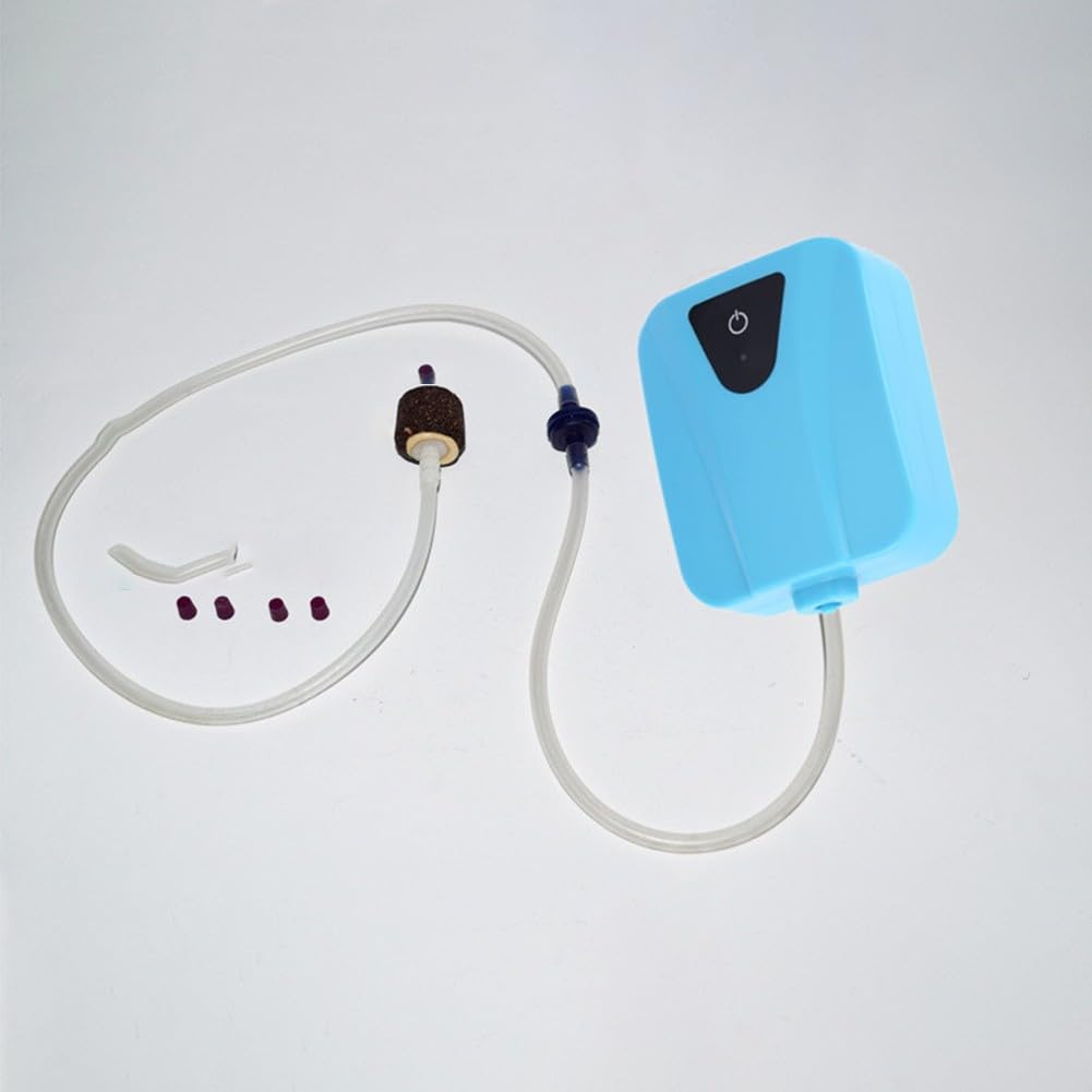 Aeratore per laghetto a energia solare con flusso d'aria da 2 l/min, ossigenazione ABS per laghetti e acquari esterni, include pannello solare, pietra porosa e caricatore CC