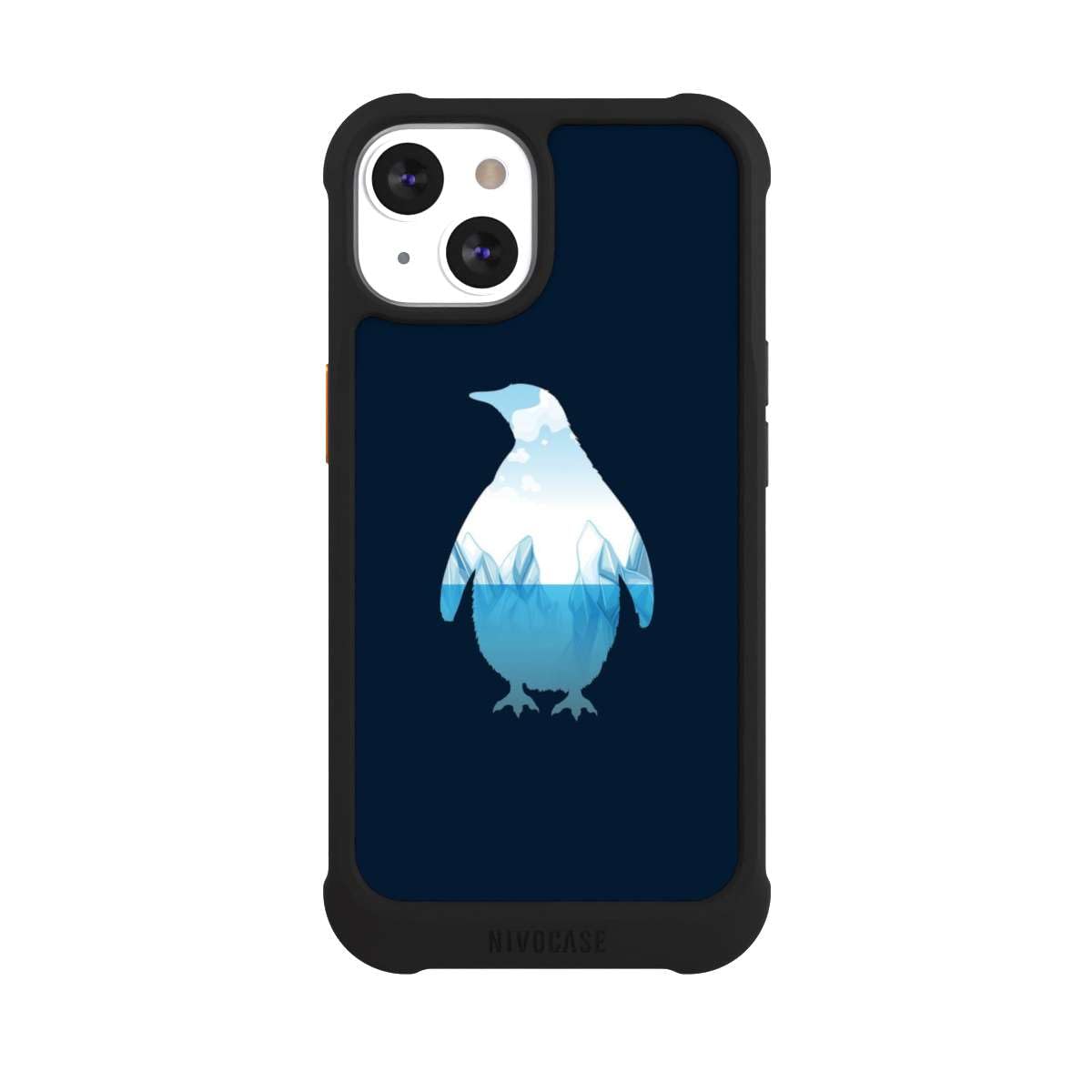 Custodia per Apple iPhone 13 Pinguini Green Collection Mare
