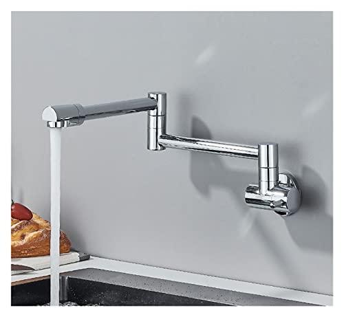 Robinet flexible mural pour remplir les casseroles sans encombrer l'évier
