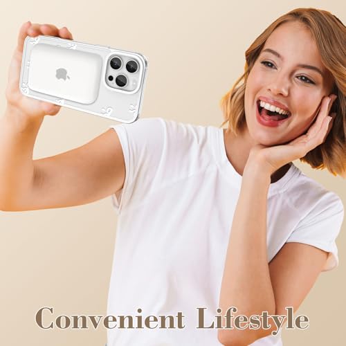 Coque iPhone 13 Pro MagSafe transparente et fine en polycarbonate blanc