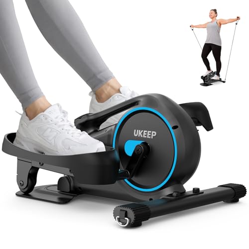 Under Desk Elliptical, Manual Elliptical Exercise Machine, Quite Foot Pedal Exerciser, Mini Elliptical Machines for Home Use, Compact Foot &Leg Pedal Exerciser, Exerciser for Seniors, Max Load 300LBS