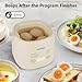 Rapid Egg Cooker, 6 in 1 Egg Cooker for Hard Boiled Eggs, Soft Boiled, Egg Custard, Electric Egg Boiler with Auto Shut Off and Beep Alarm, Smart Egg Maker for Home, Kitchen, Dorm, No BPA