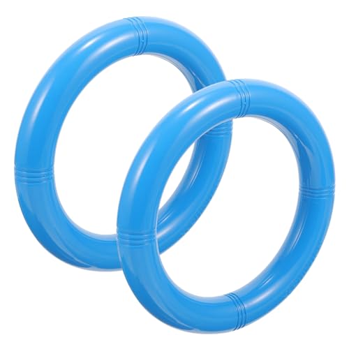 Yardwe 1 Juego Anillo De Gimnasia Infantil. Gancho De Techo Equipo De Gimnasio Maquinas Gym Material Gimnasio Anillos para Colgar En Interiores Anillos De Gimnasio Multiusos Blue 2 Piezas