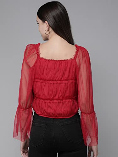 Image of Rare Women's Solid Regular Fit Blouse