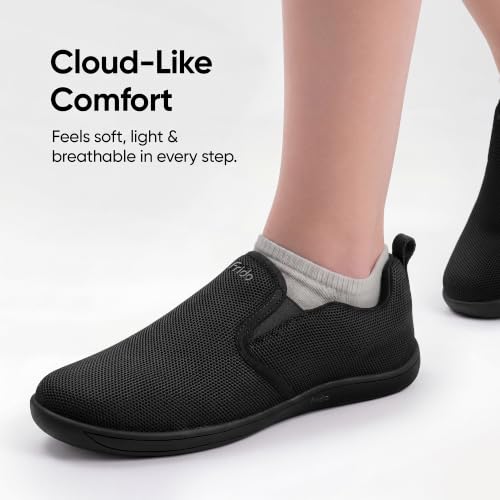 Image of Frido Cloud Comfort Walking Shoes for Women | Zero-Drop Barefoot Design with Wide Toe Box | Lightweight Breathable Comfort Shoes | Natural Foot Movement | Available in Slip-On & Lace-Up Styles