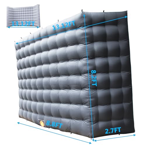 Mur photo gonflable noir : la solution rapide avec LED pour arrière-plan de fête - 2