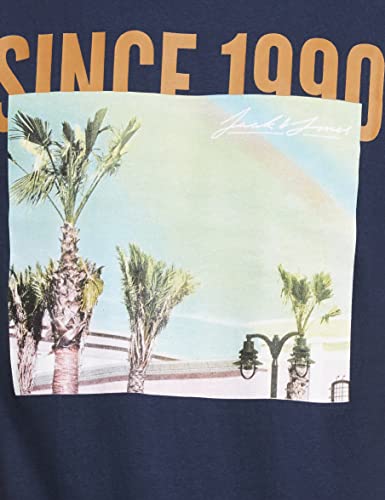 Image of Jack & Jones Men's Cotton Printed Slim Fit T-Shirt
