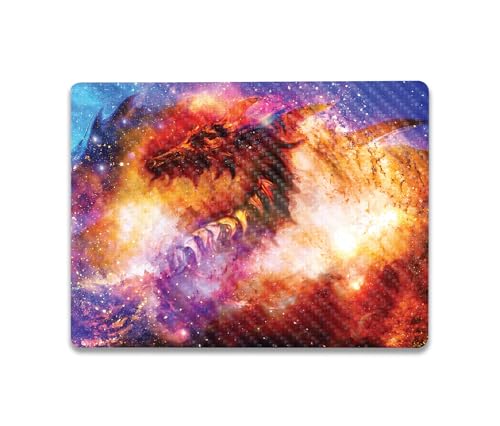 Image of MightySkins Carbon Fiber Skin Compatible with Microsoft Surface Laptop Go 3 (2023) Full Wrap Kit - Dragon Nebula | Protective, Durable Textured Carbon Fiber Finish | Made in The USA