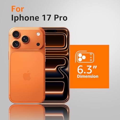 Image of Amozo for iPhone 17 Pro Back Case Cover | Ultra Hybrid Transparent Camera and Drop Protection Back Case Cover for iPhone 17 Pro - (Polycarbonate|Clear)