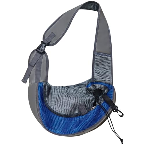 Bolsa De Transporte para Perros Pequeños Y Gatos Bandolera Perro Transpirable De Malla Mochila Hombro Ajustable Transportín Mascotas Manos Libres para Viaje Senderismo Exterior