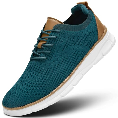 Image of Men's Mesh Sneakers Oxfords Lace-Up Lightweight Casual Walking Shoes Driving Shoes