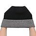 ZLYC Men Winter Knit Fisherman Beanie Hat Fashion Warm Daily Skull Cap, Cuffed Gray and Black