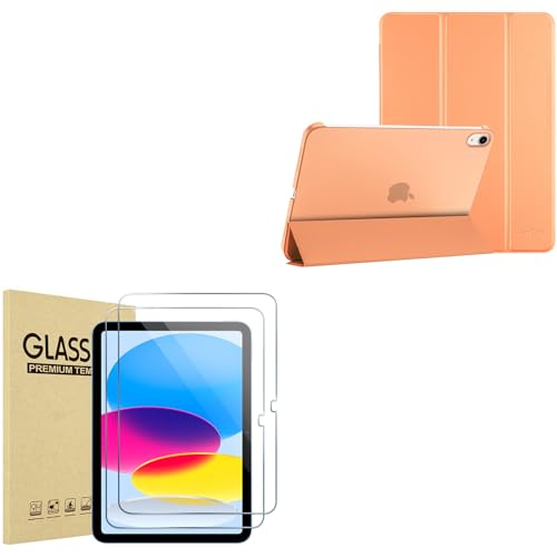 ProCase for iPad 10th Generation Case 2022 10.9 Inch Bundle with 2 Pack Screen Protector for iPad 10.9 10th Generation 2022
