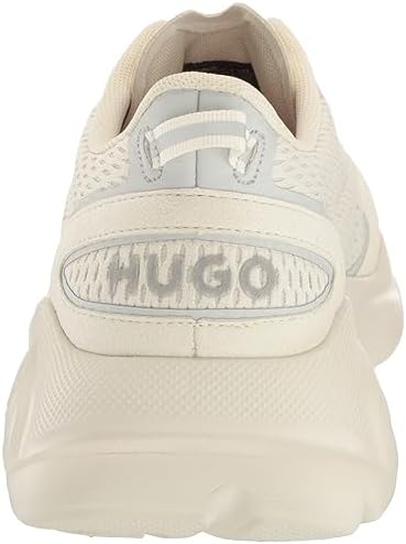 HUGO Leon Modern Mix Material Running Sneaker Light Silver | Image 2