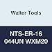 Walter Tools NTS-ER-16 044UN WXM20 Carbide NTS Threading Inserts, External Thread, Full Profile, American UN 60 Degree (Pack of 10)