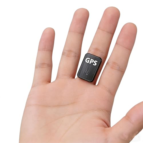 0.8 inch!Hidden Mini GPS Tracker for Vehicles Portable Real Time Magnetic Tracking Device Car Full Global Coverage Location Kids Dogs Trucks Person No Subscription Required Monthly Fee (Medium Size)