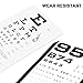 Eye Chart, Pocket Eye Charts, Snellen and Rosenbaum Pocket Eye Chart for Eye Exams (2 in 1)