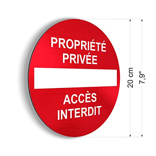 Panneaux rigides Propriété privée pour mur extérieur et clôture x3 - 3