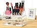 ZHIAI Cosmetic Display Cases and Jewelry Storage Boxes, Clear Acrylic Hair Accessories Makeup Organizer, Great for Your Bathroom, Vanity and Countertop