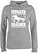Pferde Geschenk und Reiten Zubehör - Niemand ist perfekt, aber mit einem Isländer ist man verdammt nah dran - weiß - XXL - Grau meliert - hoodie damen pferde isländer - JH001F - Damen Hoodie und