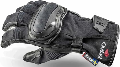 Image of Halvarssons Butorp waterproof Motorcycle Gloves, black, 7