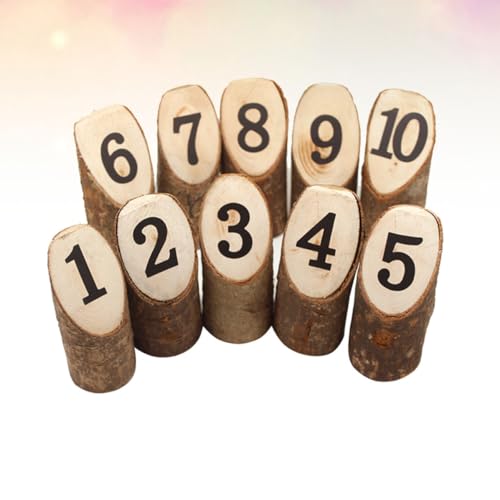 Support réutilisable en mini souches en bois rustiques pour plans de table de fête