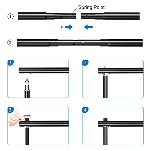 Fudesy Backdrop Stand 7X10Ft Adjustable Photography Background Support System Kit For Photo Video Studio With Carry Bag,Spring Clamps #TOP3