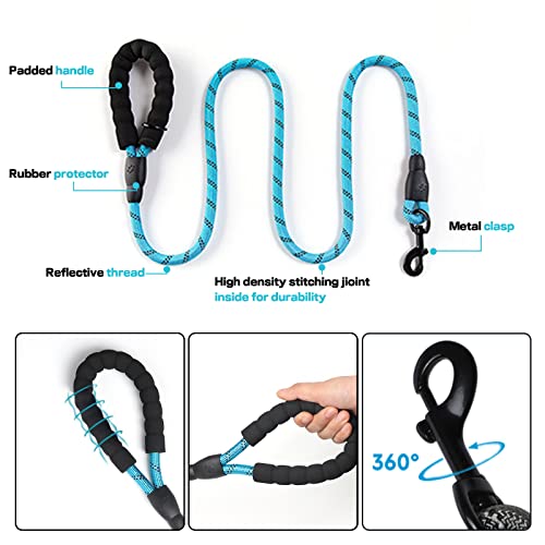 Syeenify No Pull Dog Harness, Adjustable Soft Padded Dog Vest, Medium Large Dog Harness With 5Ft Dog Leash,Reflective No-Choke Pet Oxford Vest With Easy Control Handle #TOP4