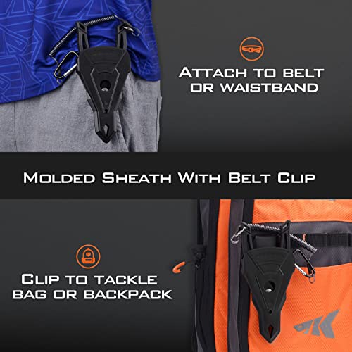 KastKing Alicate de nariz com anel dividido de pesca de 15,24 cm, pegador de lábios de pesca de 23 c