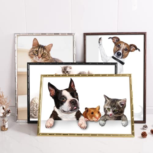 20X30 Picture Frame, Gold Poster Frame, Bamboo Design Natural Gallery Frame, Horizontal Or Vertical Format, Sturdy Frame And Plexiglass, Large Photo Frame Wall Art, For Photos, Artworks, Posters （1 Pack） #TOP6