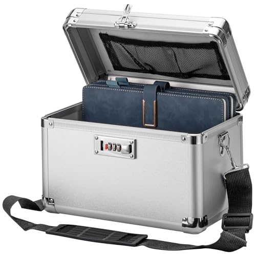 Large Lock Box - Security Combination Lock Box, Locking Storage Case for Personal Items and Medicine, Childproof Lockable Lockbox for Home/Office/Scho