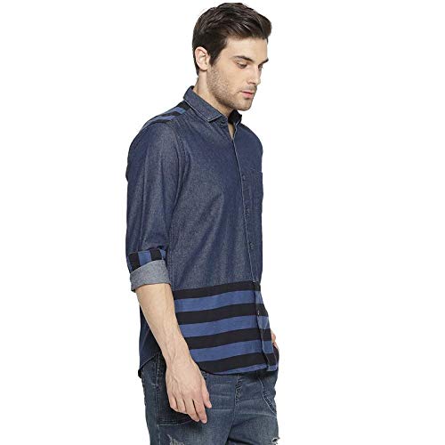 Image of CAHOOT Men Shoulder Patch Casual Shirt