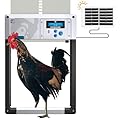 Automatic Chicken Coop Door Opener, ChickenGuard One in All 4 Colours, Timer/Light Sensing, Winter Mode, Auto-Stop & Predator Proof, 3 Power Options, Solar, Battery or Electric (Gray + Solar Kit)