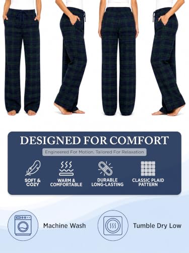 Image of Ashford & Brooks Women's Super Soft Flannel Plaid Pajama Sleep Pants