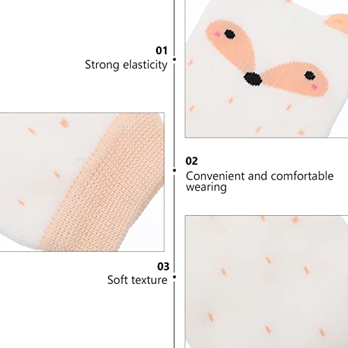 Cartoon Anti-slip Knee Pad Warmers for Boy Girl Thick and Comfortable Knee Protection for Crawling Non-slip Leg Warmers for Boys and Girls Milk4
