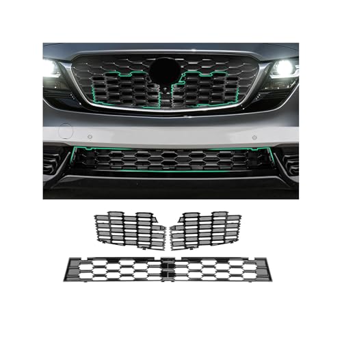 Image of Ruiya 2026 CX5 Front Grill Mesh Inserts Trims for 2026 Mazda CX-5 Accessories ABS Material Upper & Lower Front Grille Guard Compatible with 2026 Mazda CX 5 All Trims