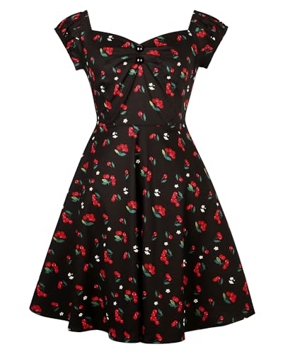 Image of YARN & INK Retro Swing Dresses for Women 1950s Vintage Rockabilly Clothes Pinup Clothing Cocktail Party Dress