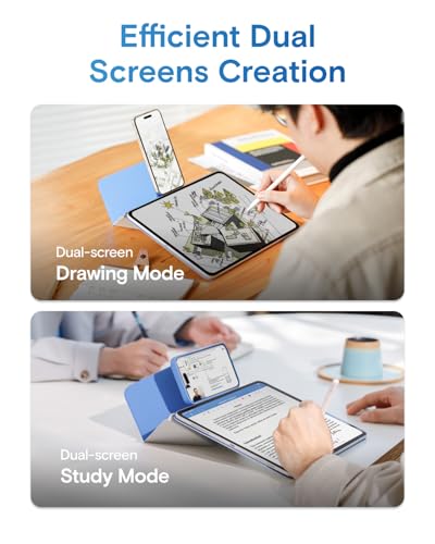 MOFT Dynamic Folio Case for iPad Air 11-inch (M3 2025 / M2 2024) & iPad Air 10.9-inch 5th 4th Generation 2022 2020, Silm Magnetic Stand Case with 20+ Viewing Angles,Ultra Thin,Jet Black - Image 4