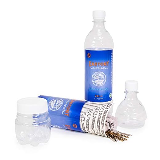 WYZworks - Water Bottle Hidden Safe for Valuables – with 3 Different Compartments with middle One for hiding Valuables - Hiding Spot for Cards, Keys, Jewelry & Cash
